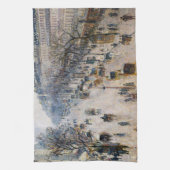 Pissarro - Boulevard Montmartre, Winterochtend Theedoek (Verticaal)