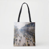 Pissarro - Boulevard Montmartre, Winterochtend Tote Bag (Voorkant)