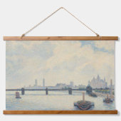 Pissarro Charing Cross Bridge London Old Art Wall Hangend Wandkleed (Voorkant)