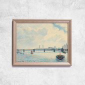 Pissarro Charing Cross Bridge London Old Art Wall Poster