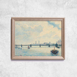 Pissarro Charing Cross Bridge London Old Art Wall Poster