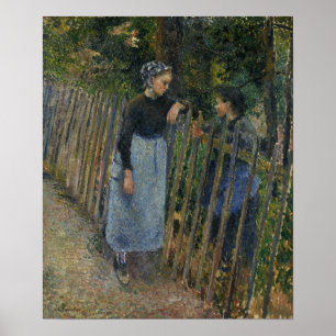 Pissarro - Conversatie Poster