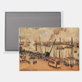 Pissarro - De haven van Le Havre Magneet (Voorkant / Achterkant)