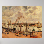 Pissarro - De haven van Le Havre Poster (Voorkant)