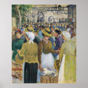 Pissarro - De Pluimveemarkt in Gisors 1890 Poster