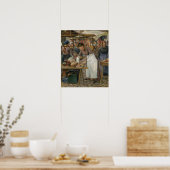 Pissarro - De Slager 1883 Poster (Keuken)