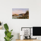 Pissarro - de zegen op Bougival Poster (Thuiskantoor)