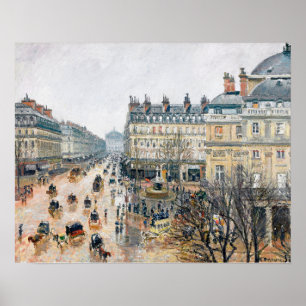 Pissarro - Frans Theaterplein, Parijs, Poster
