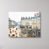 Pissarro - French Theater Square , Paris Canvas Afdruk (Voorkant)