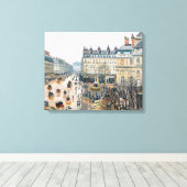 Pissarro - French Theater Square , Paris Canvas Afdruk (Insitu (Houten vloer))