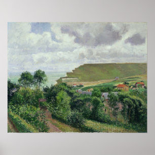 Pissarro - Gezicht op Berneval 1900 Poster