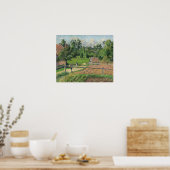 Pissarro - Gezicht vanuit het raam van de kunstena Poster (Keuken)