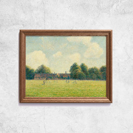 Pissarro Hampton Court Famous Old Art Poster