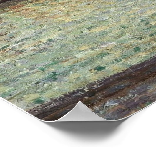 Pissarro - haven van Dieppe vanmiddag zondagse zee Poster (Hoek)