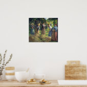 Pissarro - Hay Harvest at Eragny 1901 Poster (Keuken)