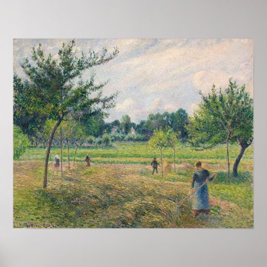 Pissarro - Haying Time 1902 Poster (Voorkant)