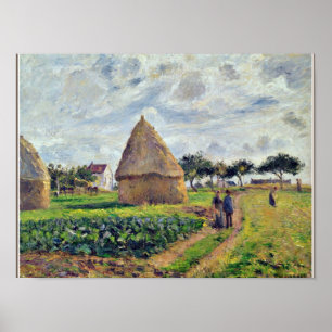 PISSARRO - HAYSTACKS EN KABAGPATCH POSTER
