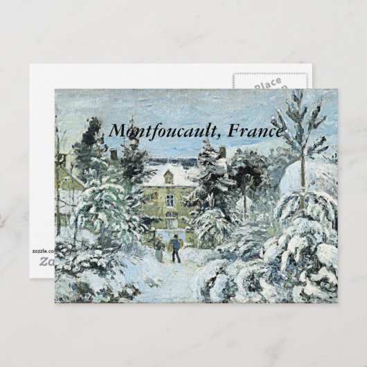 Pissarro - Het huis van Piette in Montfoucault Briefkaart (Voorkant / Achterkant)