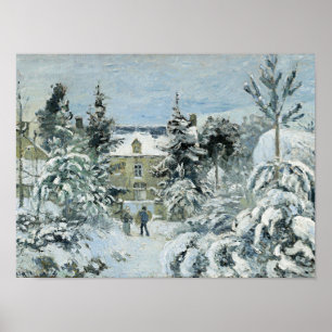 Pissarro - Het huis van Piette in Montfoucault, Poster