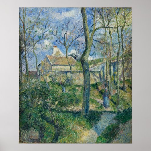 Pissarro - het pad naar Les Pouilleux Pontoise Poster (Voorkant)
