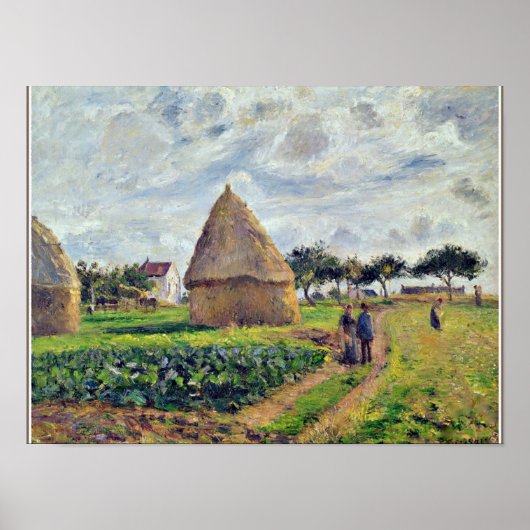PISSARRO - HOOFDHOOPEN EN KOOLPLAK POSTER (Voorkant)