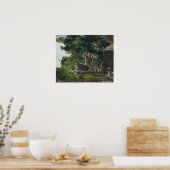 pissarro - House in Bossen in Saint Thomas Antille Poster (Keuken)