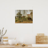 Pissarro - Huizen bij Bougival (herfst) Poster (Keuken)