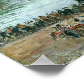 Pissarro - Inner Harbour Dieppe High Tide Morning Poster (Hoek)