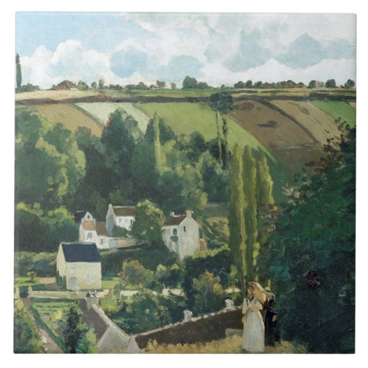 Pissarro - Jalais Hill, Pontoise, Tegeltje (Voorkant)