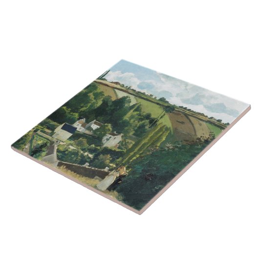 Pissarro - Jalais Hill, Pontoise, Tegeltje (Zijkant)