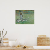 pissarro - jonge herderdess van ganzen 1886 poster (Keuken)