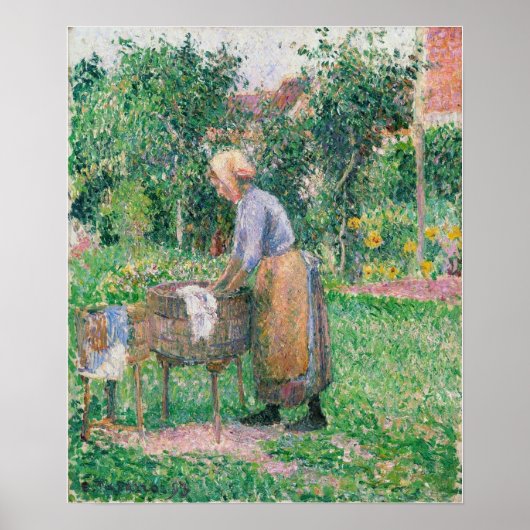 Pissarro - kruidenvrouw bij Eragny 1893 Poster (Voorkant)