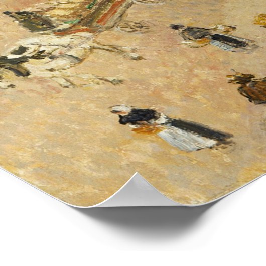 Pissarro - La Place du Theater Francais Poster (Hoek)