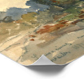 Pissarro - Louveciennes Route de Saint-Germain Poster (Hoek)