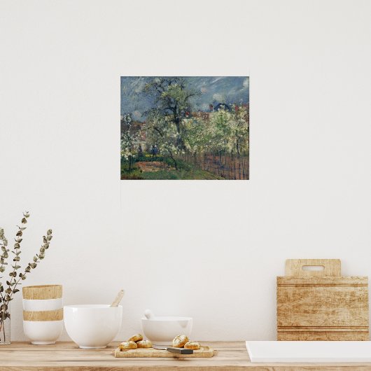 Pissarro - Maubuisson Garden Pontoise Pear Trees Poster (Keuken)