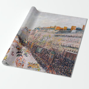 Pissarro - Montmartre, Carnaval op de Boulevard Cadeaupapier