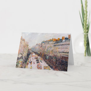Pissarro - Montmartre, Carnaval op de Boulevard Kaart