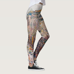 Pissarro - Montmartre, Carnaval op de Boulevard Leggings