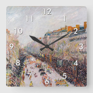 Pissarro - Montmartre, Carnaval op de Boulevard Vierkante Klok