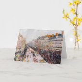 Pissarro - Montmartre, Mardi Gras op de Boulevard Kaart (Gele Bloem)