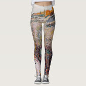 Pissarro - Montmartre, Mardi Gras op de Boulevard Leggings (Voorkant)
