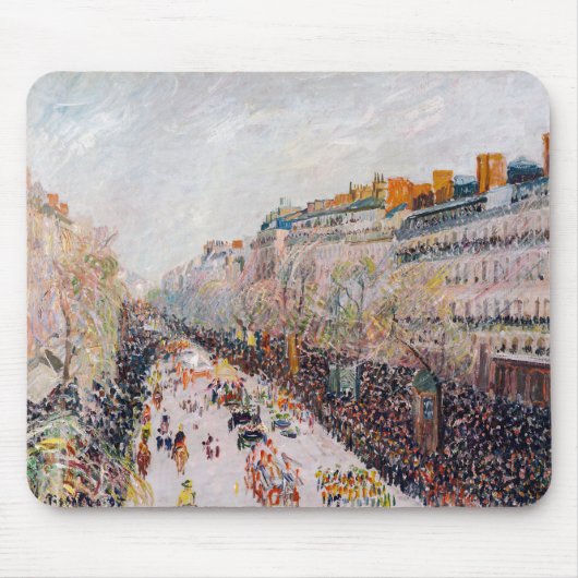 Pissarro - Montmartre, Mardi Gras op de Boulevard Muismat (Voorkant)
