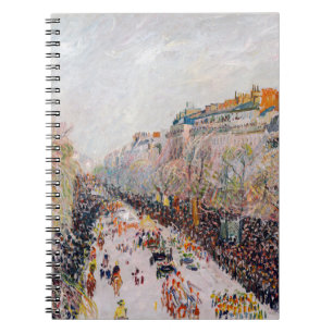 Pissarro - Montmartre, Mardi Gras op de Boulevard Notitieboek