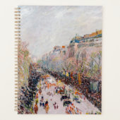 Pissarro - Montmartre, Mardi Gras op de Boulevard Planner (Voorkant)
