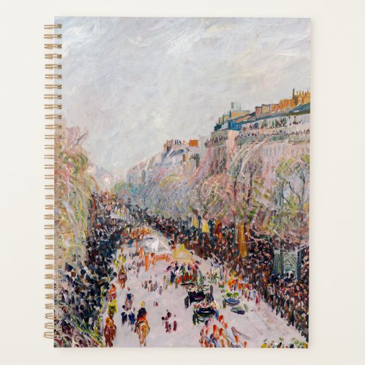 Pissarro - Montmartre, Mardi Gras op de Boulevard Planner (Voorkant)