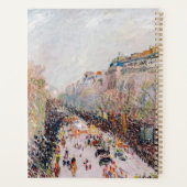 Pissarro - Montmartre, Mardi Gras op de Boulevard Planner (Achterkant)