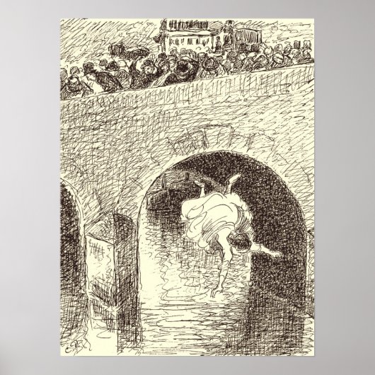 Pissarro - moord op een in de steek gelaten vrouw poster (Voorkant)