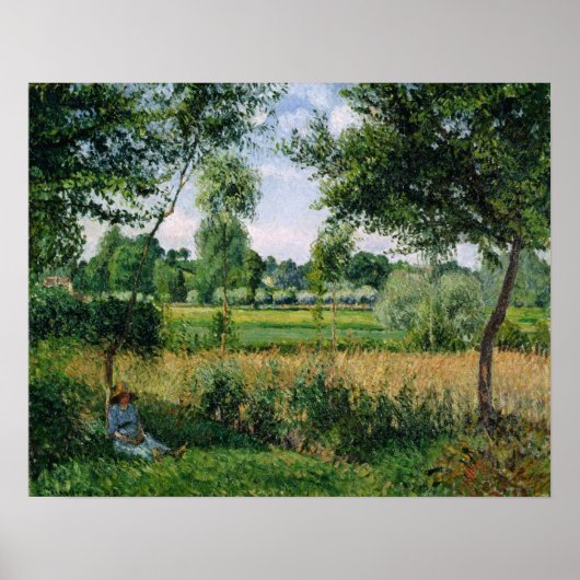 Pissarro - Morgen Zonlicht Effect Eragny Poster (Voorkant)