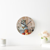 Pissarro: Nog steeds leven met appels en Pitcher Ronde Klok (Huis)