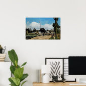 Pissarro - Oever van de Oise bij Pontoise Poster (Thuiskantoor)